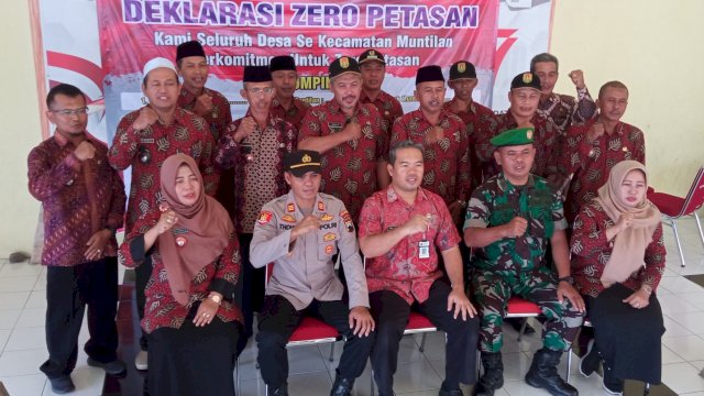 Forkopimcam dan 14 Kades, Lurah se Kecamatan Muntilan Deklarasi Zero Petasan