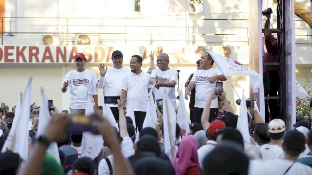 Rudianto Lallo (kiri), Gubernur, Sekjen Aldera dan Wali Kota Makassar. 
