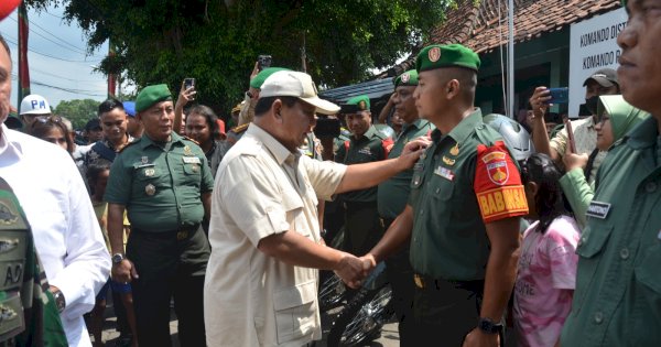 Babinsa di Kodim Yogyakarta Dapat Motor Trail dari Prabowo Subianto