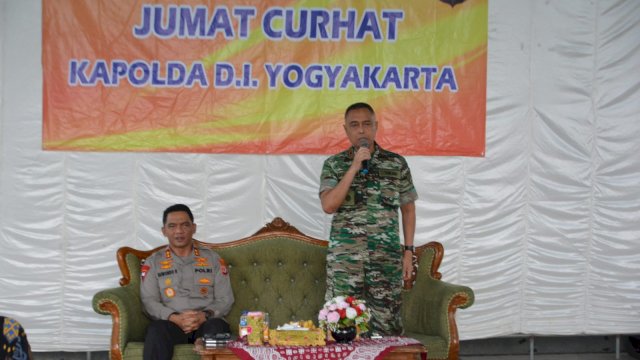 Tancap Gas..! Danrem 072/Pamungkas Langsung Jumat Curhat Bersama Kapolda DIY