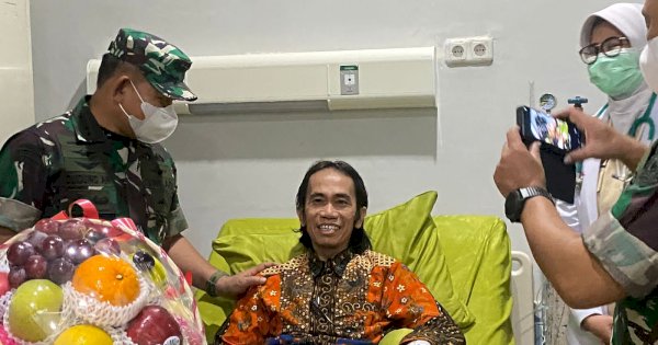Kunker di Sulsel, KASAD Dudung Abdurrachman Jenguk Arqam Azikin di RS Pelamonia