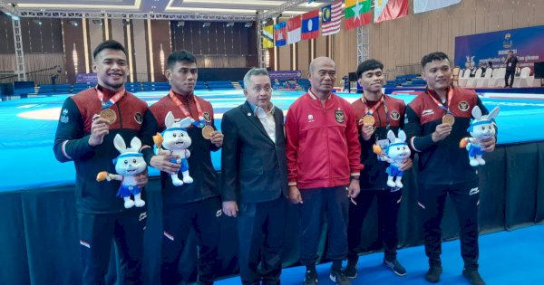 Kaget Timnas Gulat Langsung Raih 4 Emas, Trimedya: Satu Emas Saja Bersyukur di Hari Pertama