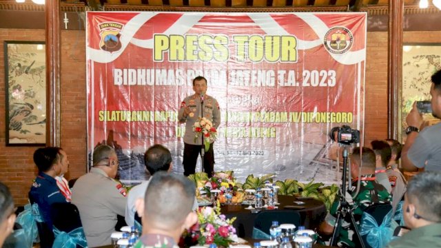 Pemilu di Hadapan Mata, Kapolda Jateng Ajak Wartawan Cegah Polarisasi di Masyarakat