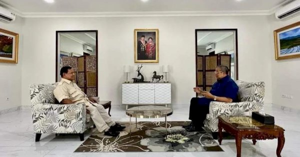 Ditanya soal Pertemuan dengan SBY di Pacitan, Prabowo: Mau Tahu Aja Atau Mau Tahu Banget?”
