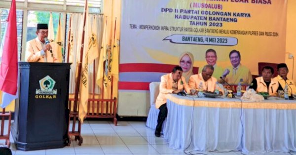 Cari Pengganti Meyrza Farid Arman, DPD Golkar Bantaeng Gelar Musdalub