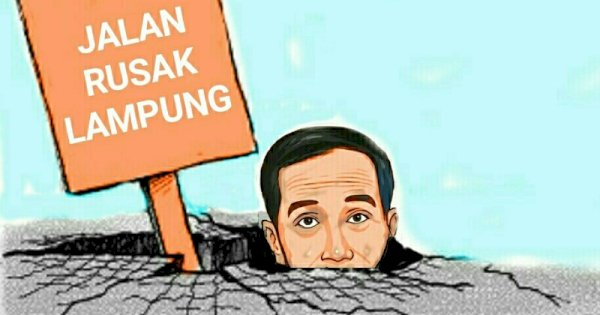 Presiden Jokowi Turun Gunung Tinjau Jalan Rusak di Lampung