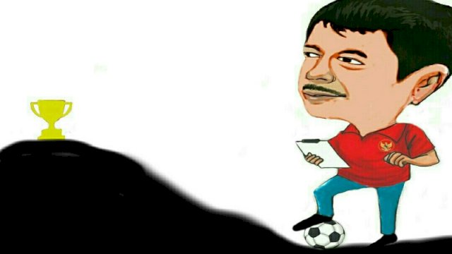 Karikatur pelatih Timnas Indonesia, Indra Sjafri (Dodi/harian.news)