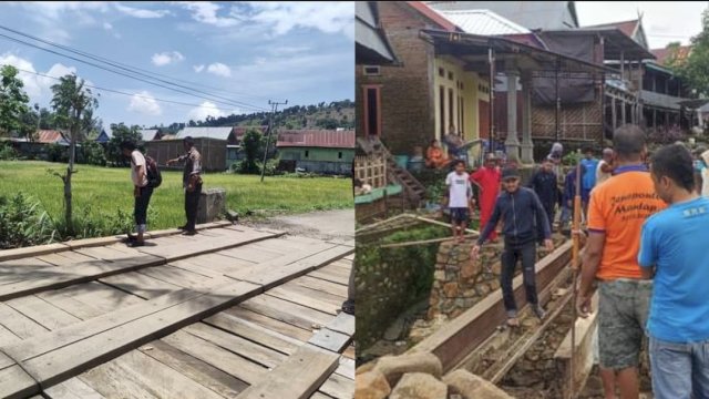 Ancam Keselamatan Warga, Pemda Jeneponto Didesak Benahi Jembatan di Dusun Pangalawakkang