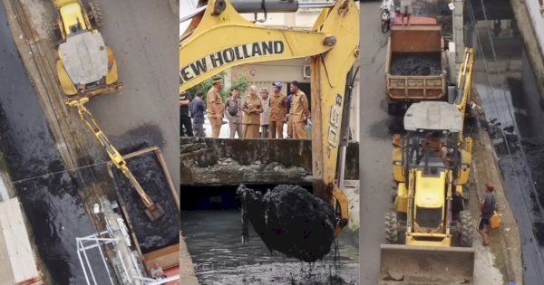 Kecamatan Wajo Apresiasi Pengerukan Drainase dari DPU Makassar