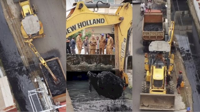 Kecamatan Wajo Apresiasi Pengerukan Drainase dari DPU Makassar