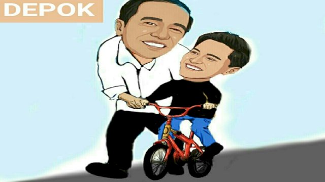 Karikatur Kaesang Pangarep nyatakan siap maju di Pilwalkot Depok (Dodi/harian.news)