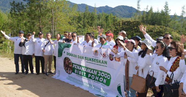 Amazing Mamasa, 3000 Bibit Pohon Ditanam di Desa Tondok Bakaru