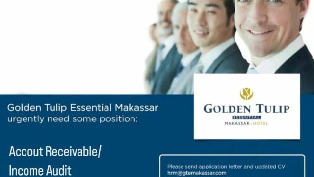 Loker Hari Ini di Disnaker Makassar: Golden Tulip, PT Pelangi dan Easy Go