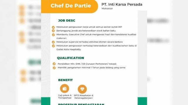 Catat! Loker Hari Ini dari Disnaker, Inti Karsa Hingga Kalla Transport