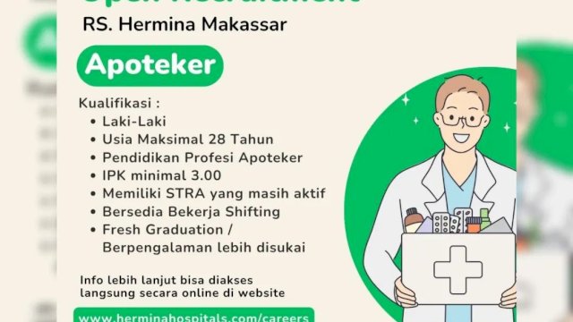 Lima Loker Terbaru Disnaker Makassar Hari Ini