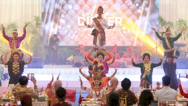 Pemerintah Kota Makassar menjamu peserta Indonesia Government Public Relation (GPR) Award 2023, di Amirullah DP Hall, Rabu (14/06).