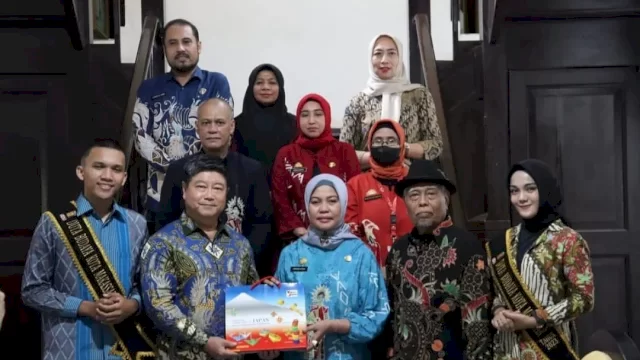 Dinas Kebudayaan (Disbud) Kota Makassar menyambut kunjungan Kepala Kantor Konsuler Jepang di Makassar Mr Ohashi Koichi di Museum Kota Makassar, Kamis (30/03).