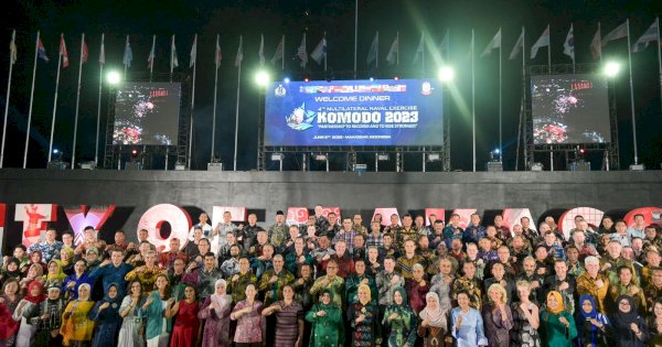 Indira Yusuf Ismail Dampingi Wali Kota Makassar Jamu Delegasi MNEK 2023 di Welcome Dinner