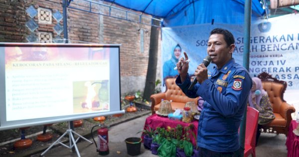 Pokja IV TP PKK Kota Makassar Sosialisasi Gerakan Keluarga Gagah Bencana 15 Kecamatan