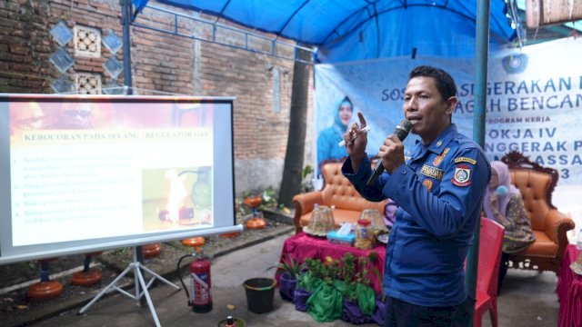 Pokja IV TP PKK Kota Makassar Sosialisasi Gerakan Keluarga Gagah Bencana 15 Kecamatan