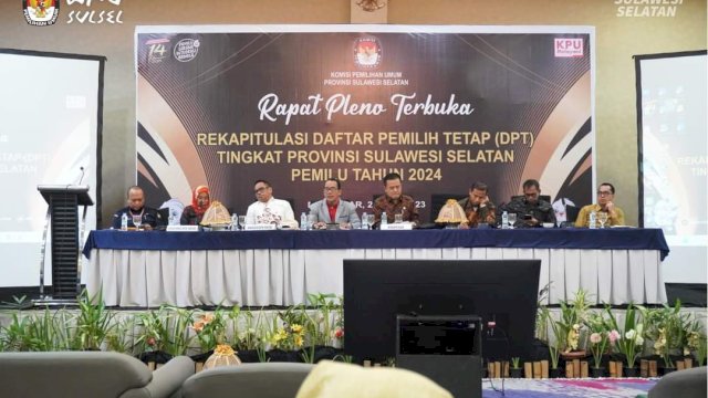 Jumlah DPT Pemilu 2024 di Sulsel Naik Menjadi 6.670.582