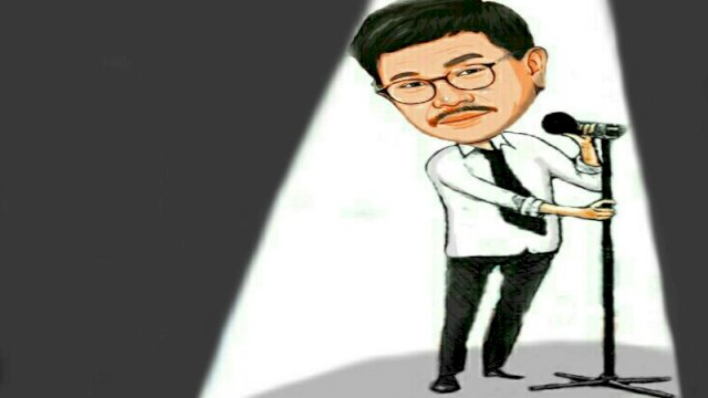Karikatur mantan Menkominfo Jhonny G Plate (Dodi/harian.news)