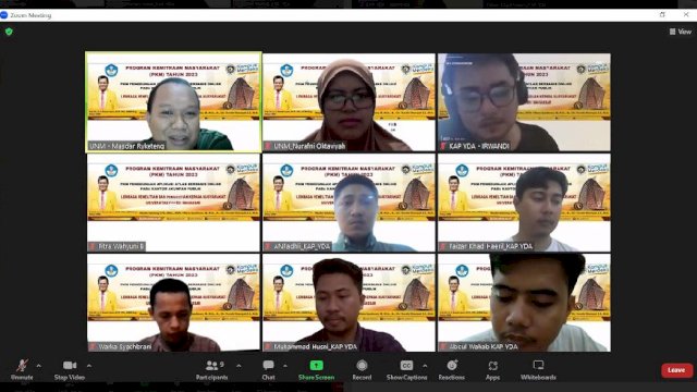 Dosen UNM Bekerjasama KAP Yasniwar & Rekan Sukses Gelar Pelatihan Aplikasi ATLAS