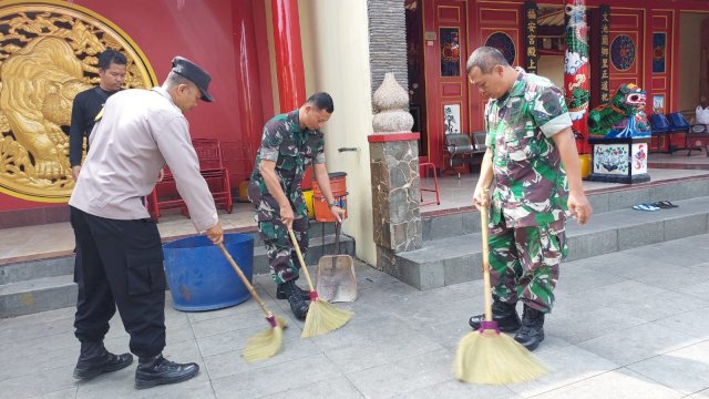 Kapolsek Muntilan Pimpin Bakti Religi Sambut HUT ke-77 Bhayangkara