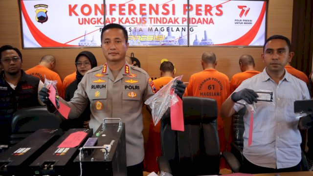 Polresta Magelang Tetapkan 1 DPO Spesialis Pencuri Baterai BTS