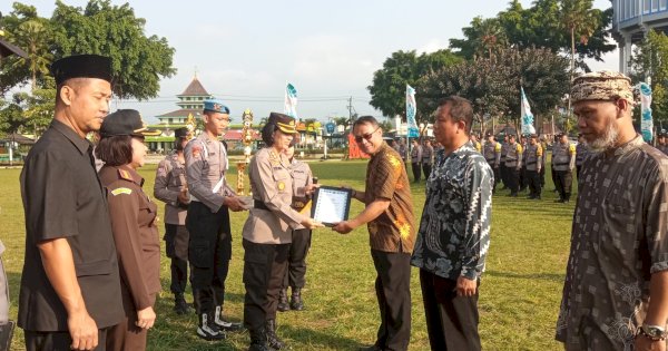 Polres Magelang Kota Gelar Apel Kasat Kamling di Alun-Alun
