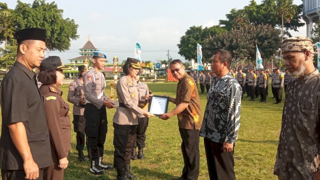 Polres Magelang Kota Gelar Apel Kasat Kamling di Alun-Alun