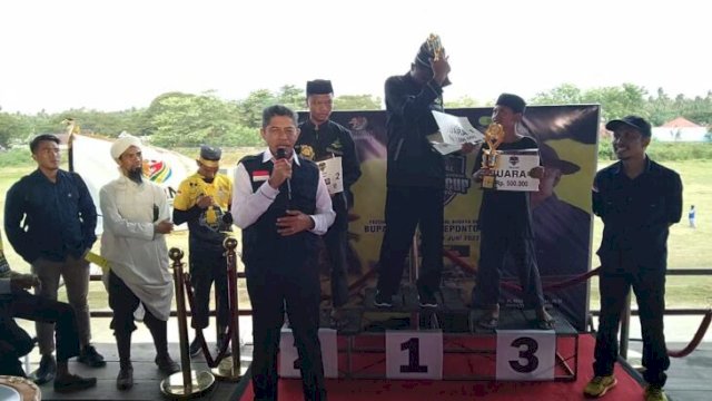 Festival Olahraga Tradisional Budaya Rekreatif Bupati Cup I Jeneponto resmi ditutup. Foto :Istimewa 