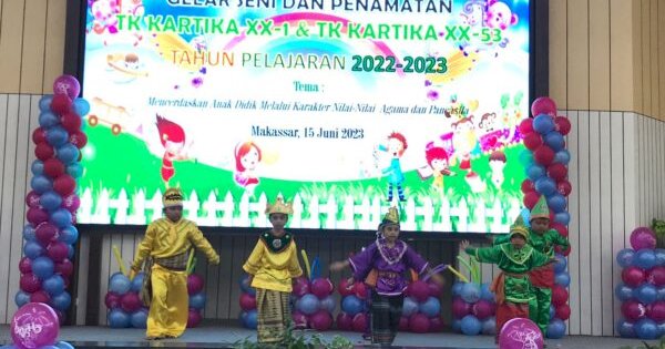 Percaya Diri, Siswa TK Kartika XX-1 dan TK Kartika XX-53 Persembahkan Tari 4 Etnis