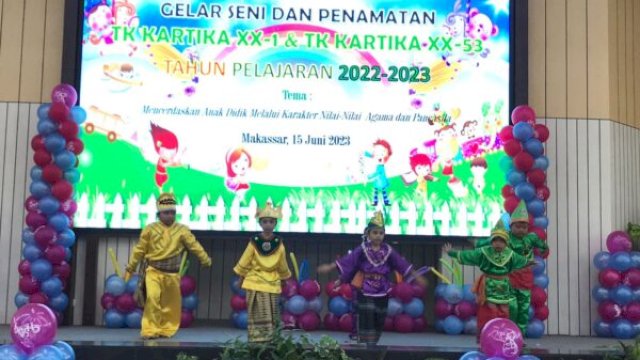 Gelar Seni penamatan peserta didik TK Kartika XX-1 dan TK Kartika XX-53. Foto:Istimewa 