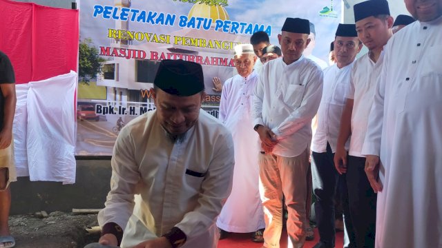 Kabag Kesra Peletakan Batu Pertama Pembangunan Masjid di NTI