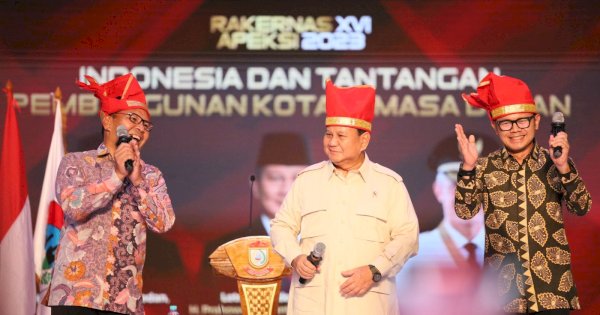 Hadir di Makassar, Prabowo: Saya Angkat Topi, Salut dengan APEKSI dan Tuan Rumah