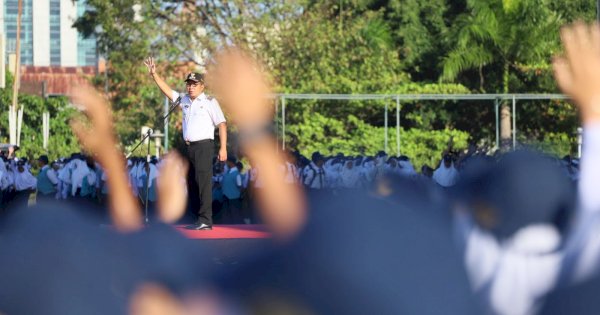 Dihadapan 5000 Pelajar SMP se-Kota Makassar, Danny Pomanto Ajak Perangi Narkoba Hingga Hoax