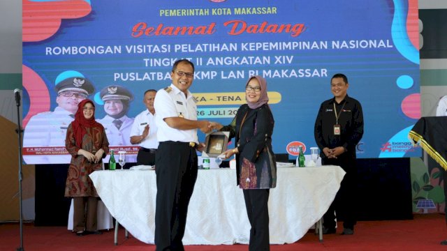 Wali Kota Moh Ramdhan Pomanto menerima langsung para peserta PKN Tingkat II Angkatan XIV LAN di Kampung Tokka Tena Rata, Rabu (26/07/2023).
