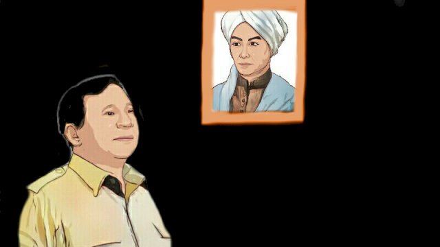 Karikatur Prabowo usulkan pemindahan makam Pangeran Diponegoro (Dodi/harian.news)