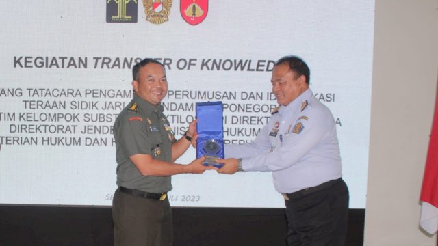 Brigjen TNI Faisal Ahmadi Buka Tata Cara Identifikasi Sidik Jari