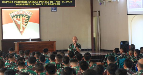 Jelang Satgas Pamtas, Prajurit Yonarmed 11 Kostrad Dibekali Pengetahuan Hukum 