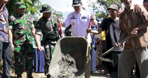 Wakil Bupati Temanggung Resmi Buka TMMD Sengkuyung di Desa Pateken