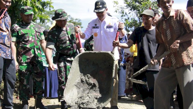 Wakil Bupati Temanggung Resmi Buka TMMD Sengkuyung di Desa Pateken