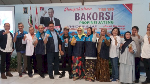 Tim 100 Bakorsi Jateng Pemenangan Capres Anies Dikukuhkan di Magelang