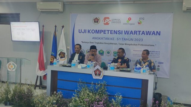 Walikota Malang H. Sutiaji memberikan motivasi kepada peserta UKW PWI Malang Raya, Jum'at (21/7).Foto:dok harian.news 