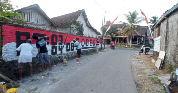 Sambut HUT ke-78 RI, Warga Godegan Magelang Mulai Berhias