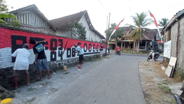 Sambut HUT ke-78 RI, Warga Godegan Magelang Mulai Berhias