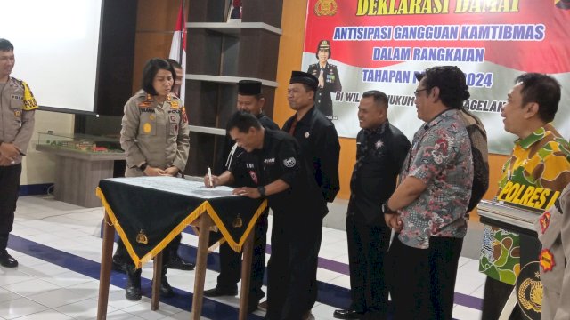 Perguruan Pencak Silat Kota Magelang Gelar Deklarasi Damai
