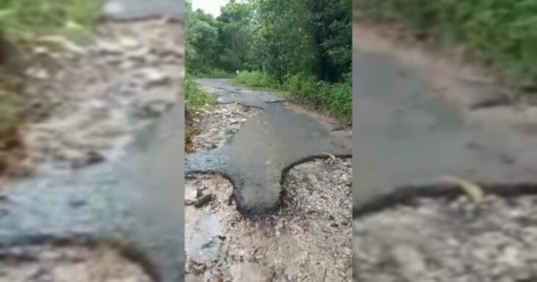 Jalan Penghubung di Desanya Rusak Parah, Pak Kades Curhat di Facebook