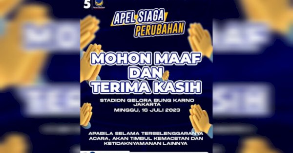 Kawal Apel Siaga Perubahan Partai NasDem, Polri akan Kerahkan 3200 Personil